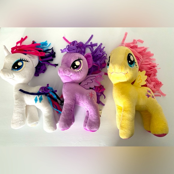 My Little Pony Set Of 3 Fluttershy, Rarity & Twilight Sparkle - Picture 2 of 12